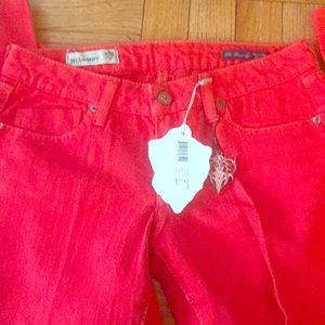 J+Company red jeans size 27 NWT